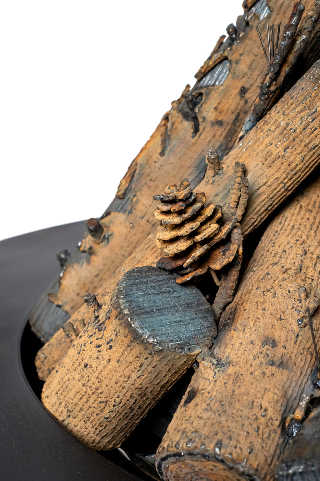 Custom Luxury Series Log Sculpture - Round 24"