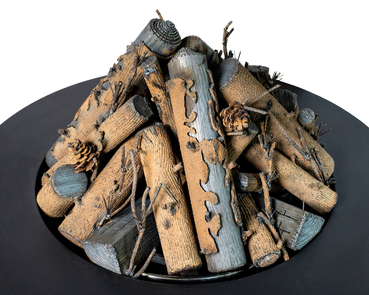 Custom Luxury Series Log Sculpture - Round 36"