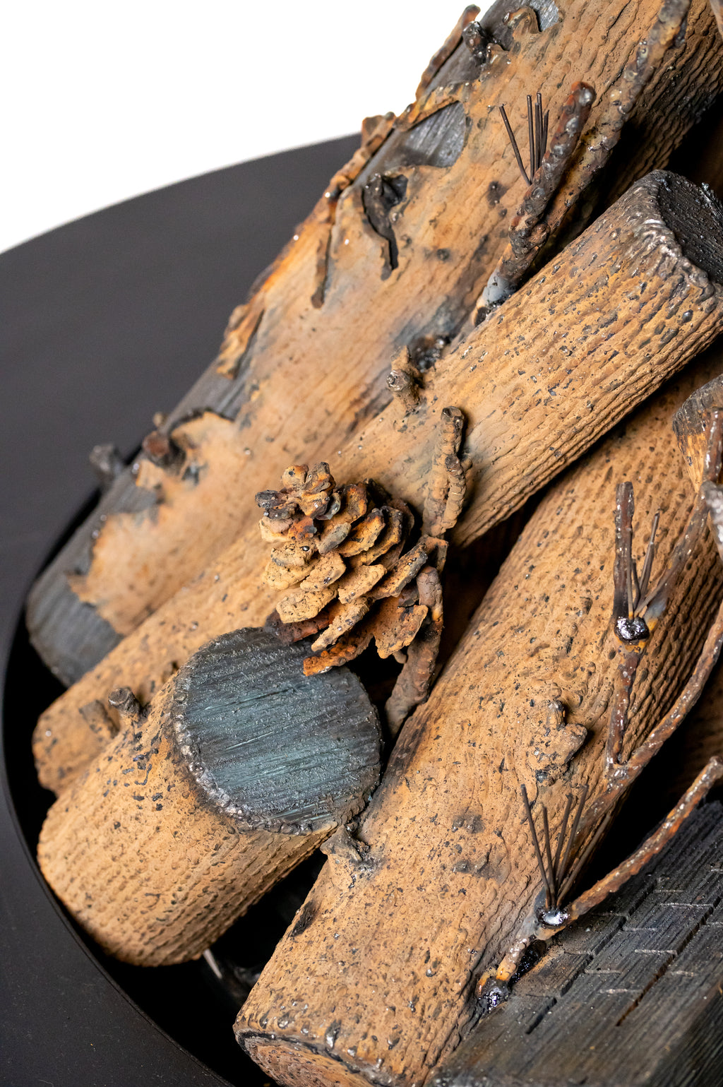 Custom Luxury Series Log Sculpture - Round 36"