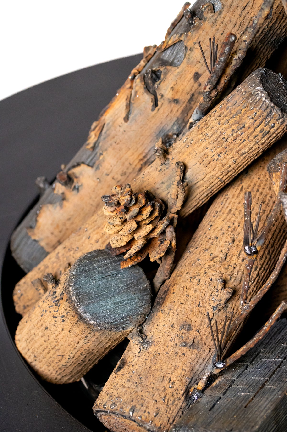 Custom Luxury Series Log Sculpture - Round 36"