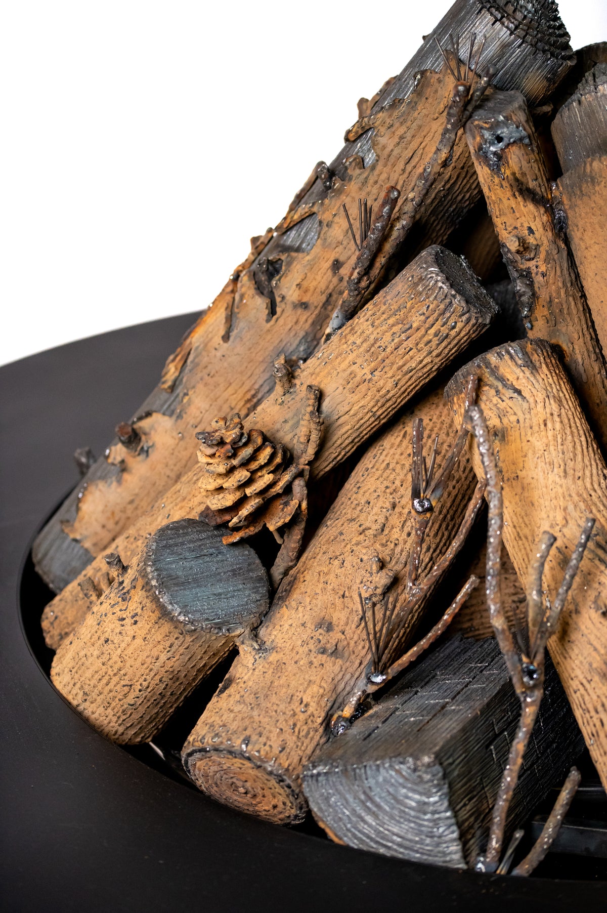 Custom Luxury Series Log Sculpture - Round 36"