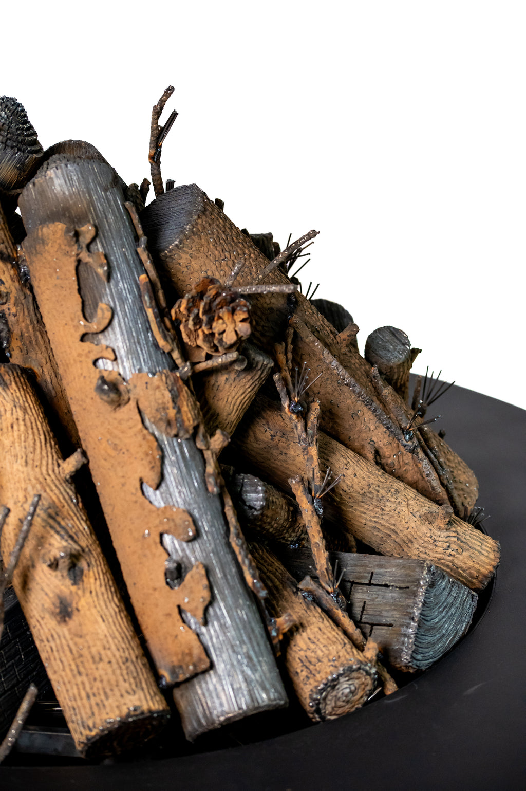 Custom Luxury Series Log Sculpture - Round 36"