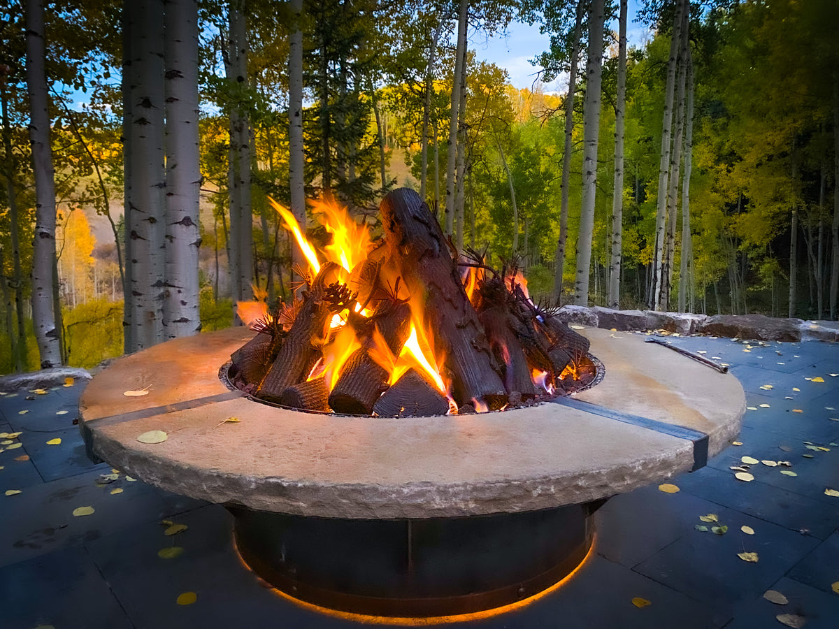 Custom Luxury Series Log Sculpture - Round 24"